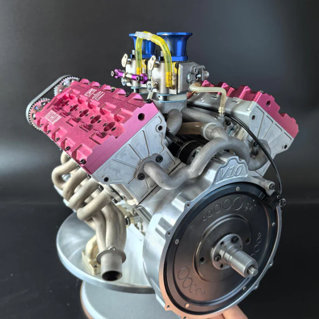 V10-150 1/4 Scale 150cc DOHC V10 Gasoline Engine Model – 16HP Water-Cooled 4-Stroke Engine for RC & Collectors