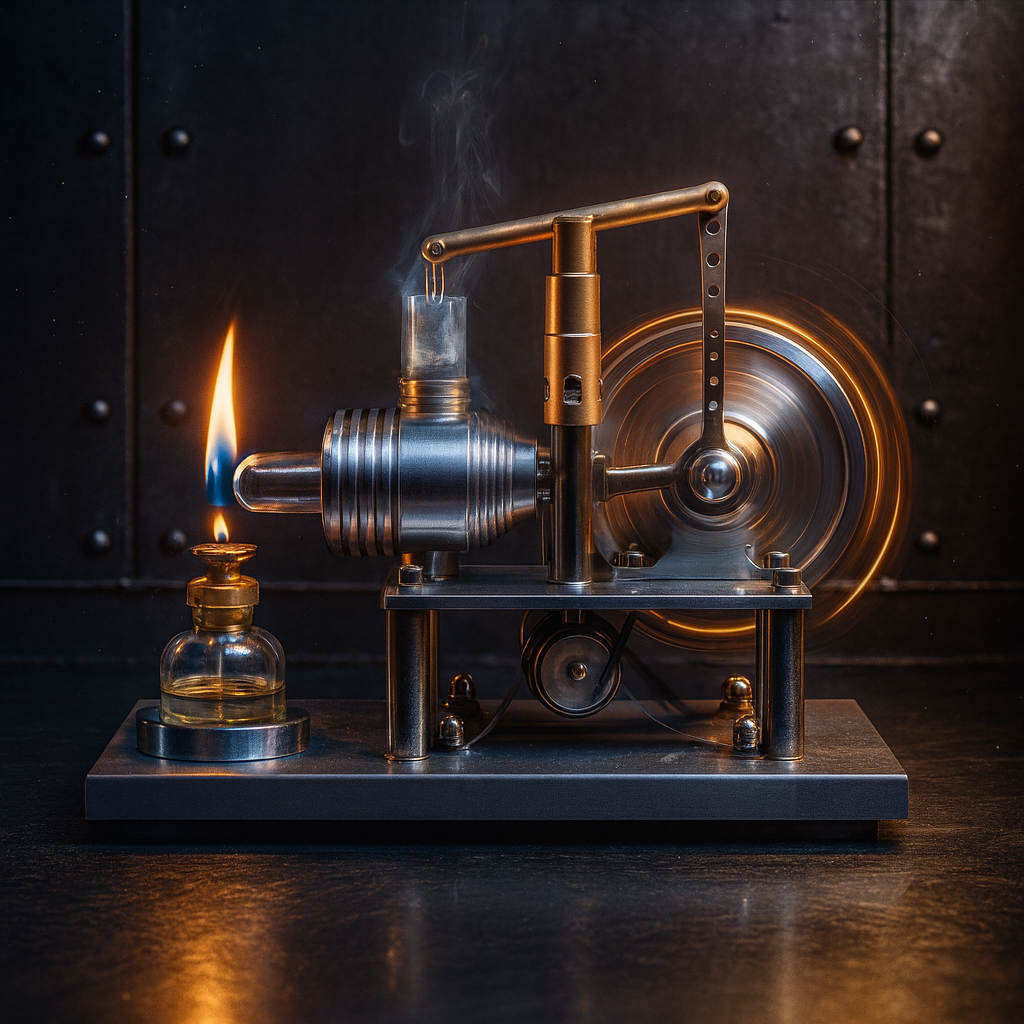 Stirling engine generator steam engine multifunctional desktop mini steam engine model with LED lights