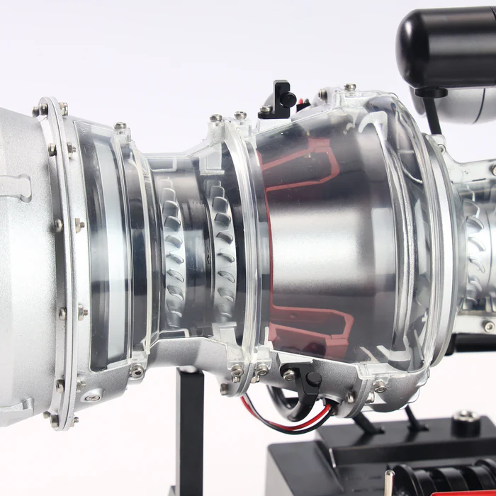 DM136 1/4 Scale Metal Turboshaft Engine Model Kit – Working Helicopter T700 Engine Replica | Full-Metal Build, Electric-Driven Simulation