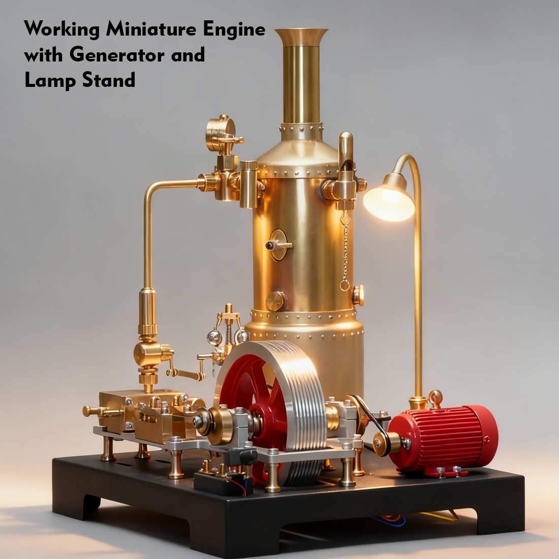 SE-03 DIY Stationary Mill Steam Engine and Boiler Model Kit