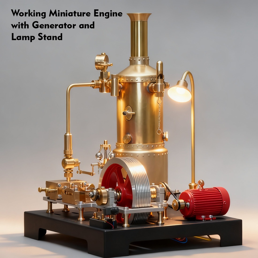 SE-03 DIY Stationary Mill Steam Engine and Boiler Model Kit