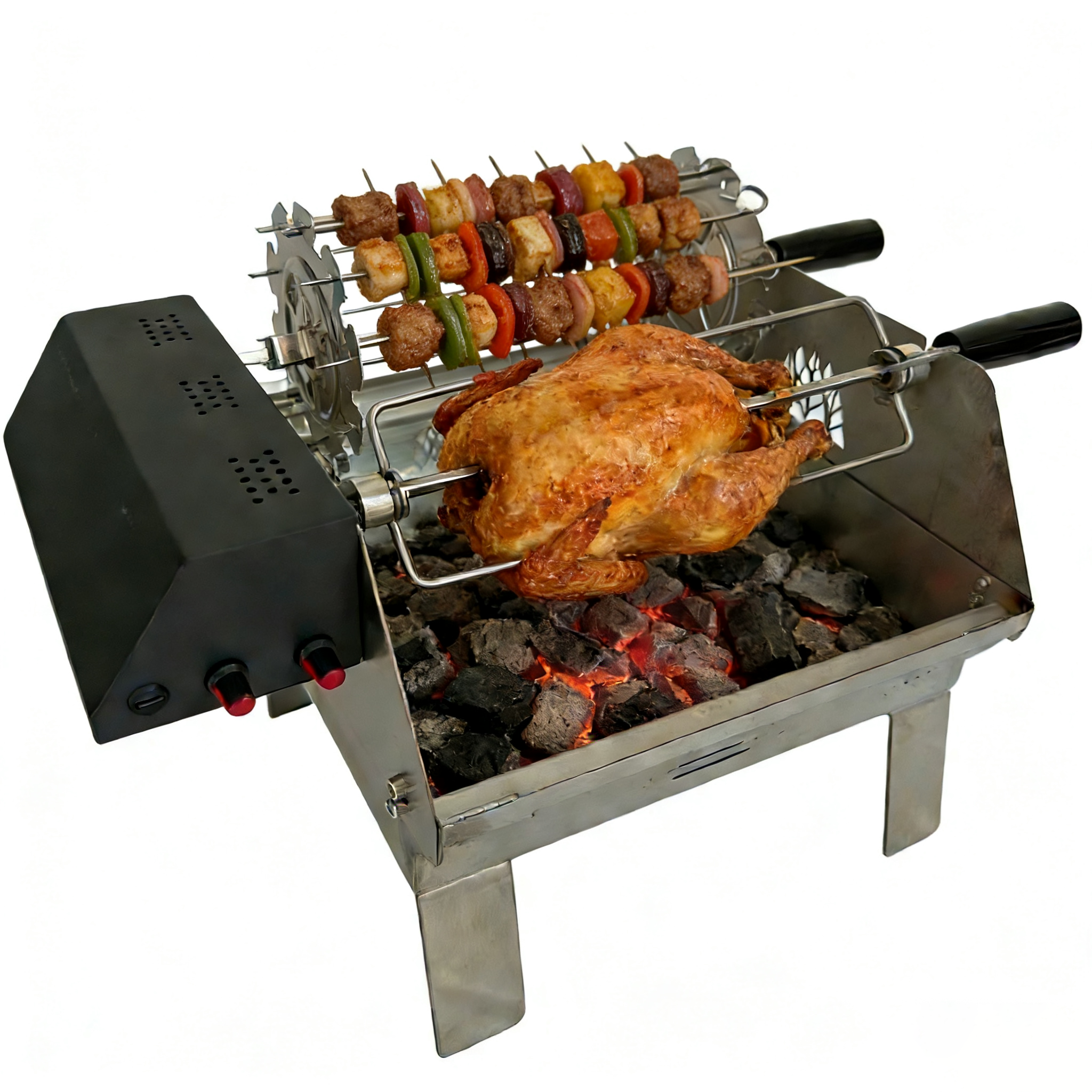 F4 Double-row electric rotating grill