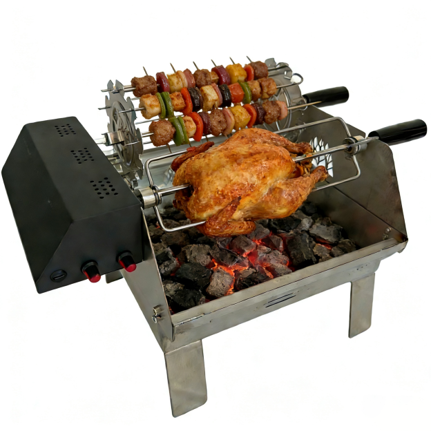F4 Double-row electric rotating grill