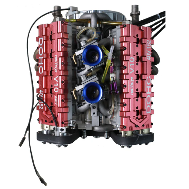 V10-150 1/4 Scale 150cc DOHC V10 Gasoline Engine Model – 16HP Water-Cooled 4-Stroke Engine for RC & Collectors
