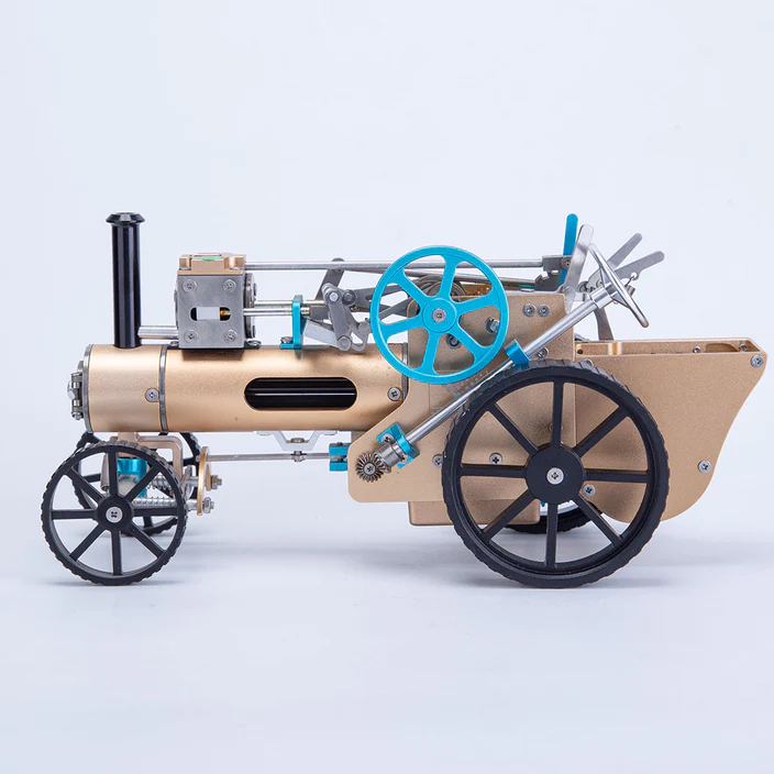 TECHING Full Metal Steam Car Engine Model Assembly Kit - High Challenge Collector's Gift and Decor
