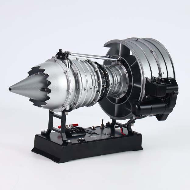 1/12 Metal Dual-Spool Turbofan Engine Model Kit – Working Jet Engine Replica with 300+ PCS for STEM Learning & Collectors
