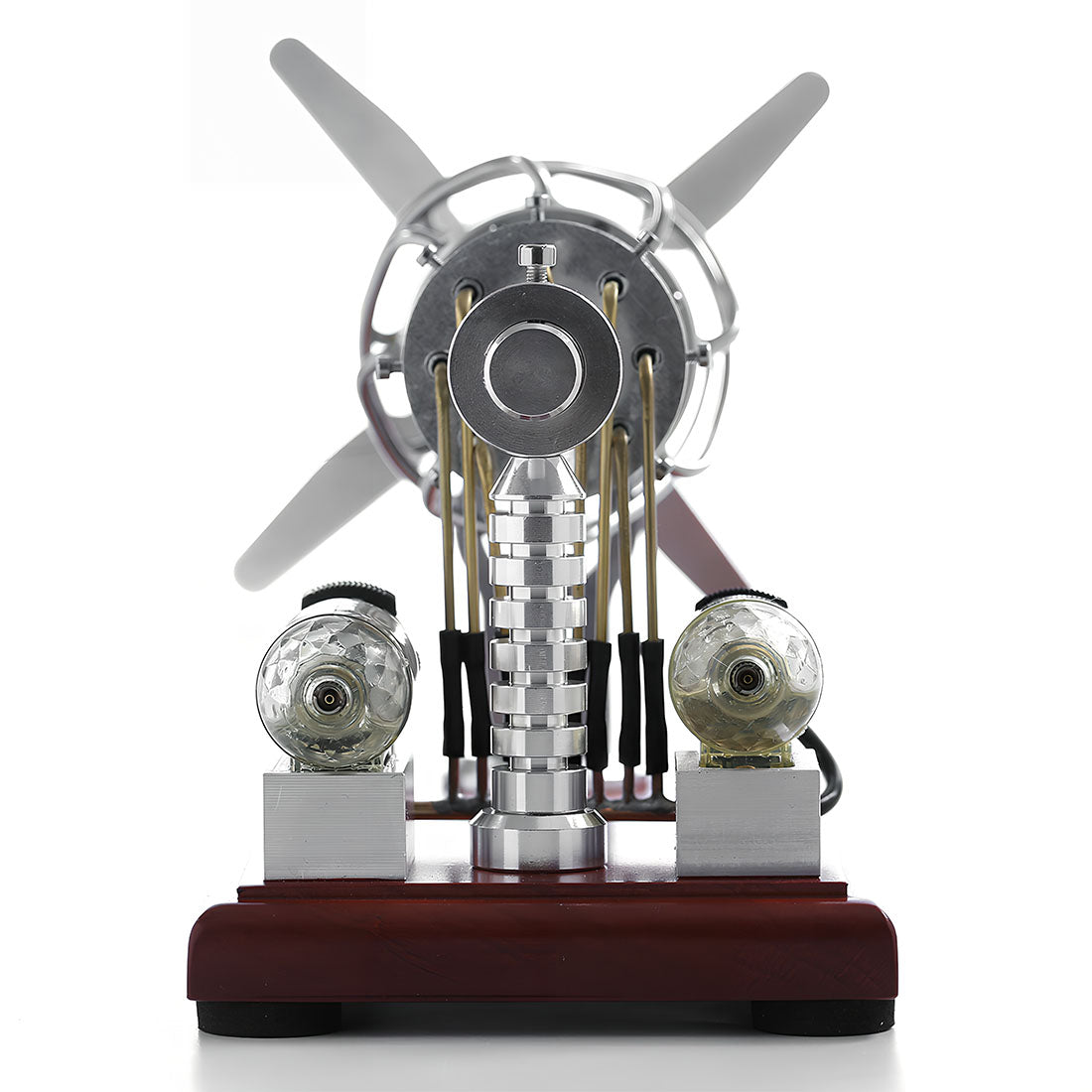 Stirling 16 Cylinder Engine Model Engine Model Kit for Science Enthusiasts & Education Generator Toy Engine