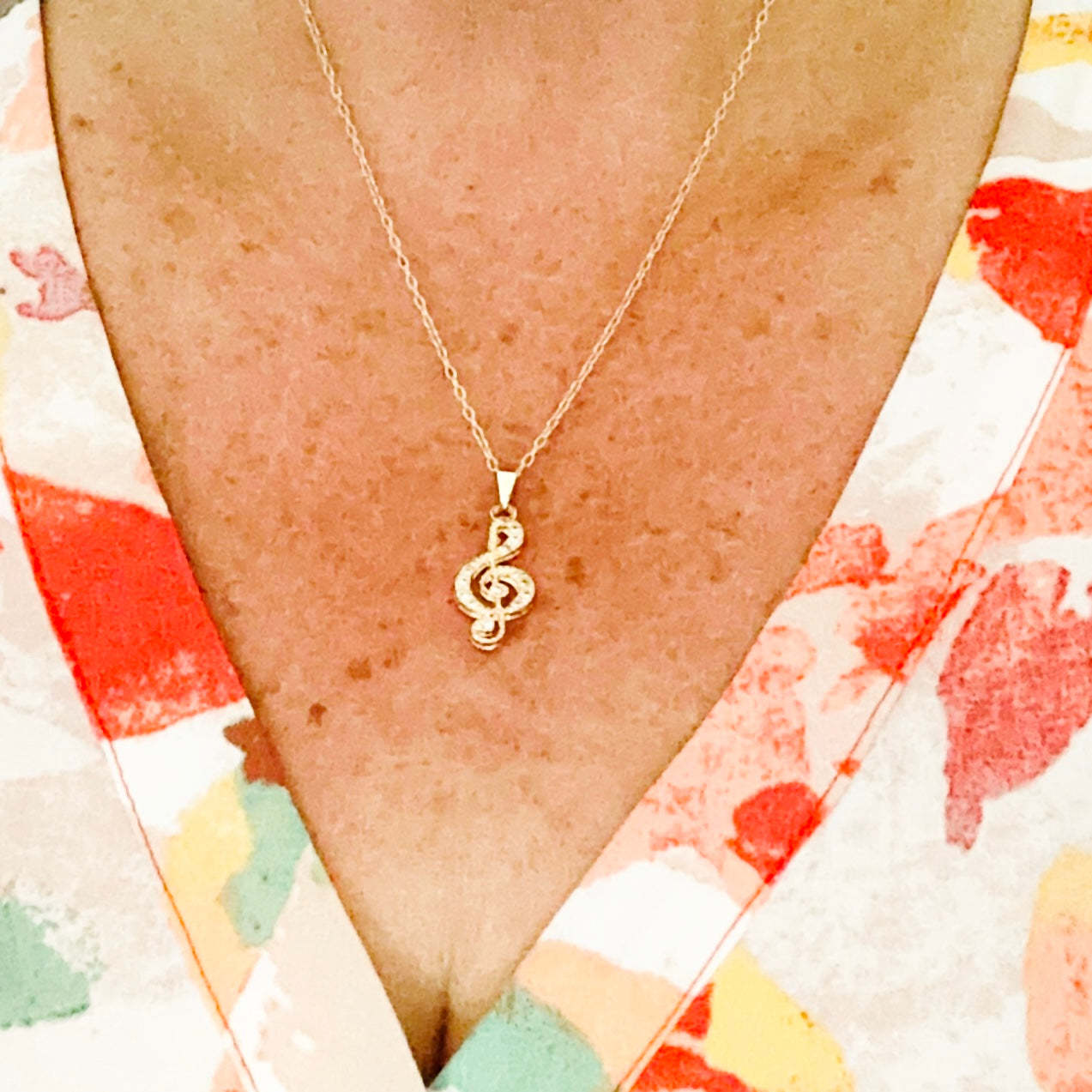 Aria violinkulcs medál nyaklánc