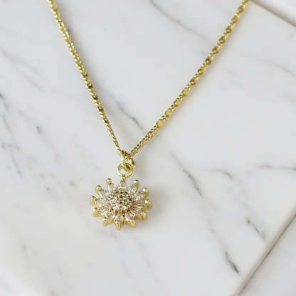 Lucia napraforgó nyaklánc