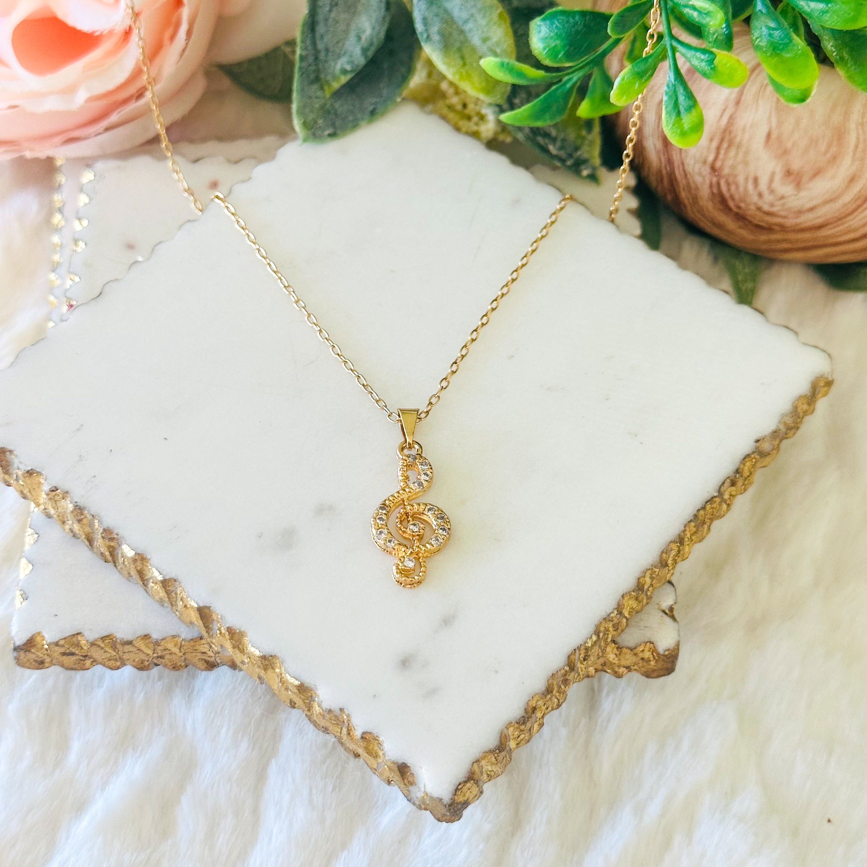 Aria violinkulcs medál nyaklánc