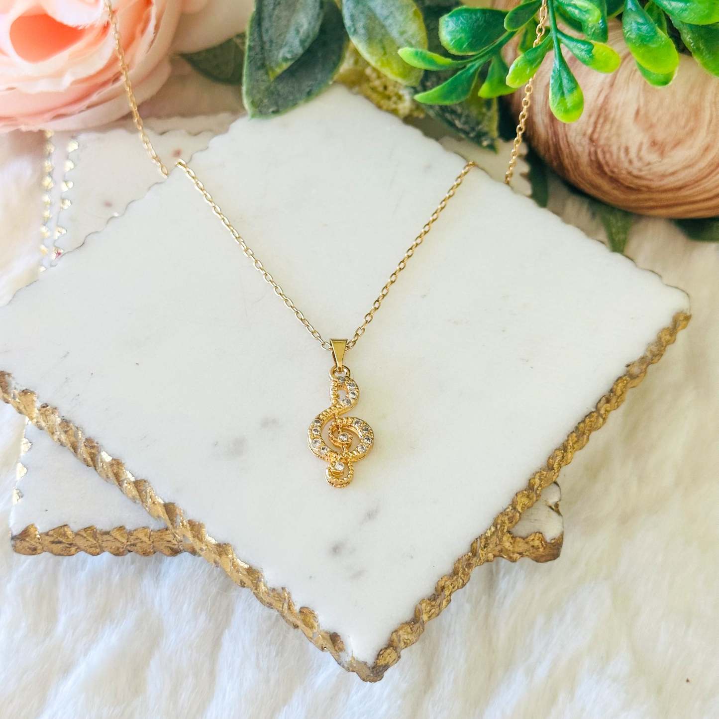 Aria violinkulcs medál nyaklánc