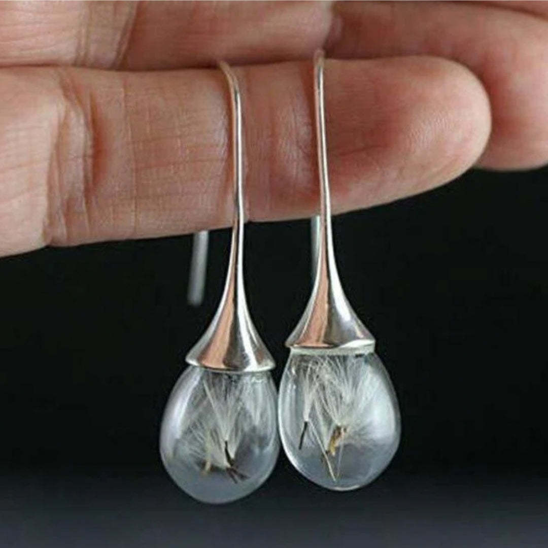 Pitypang Medál Fülbevaló