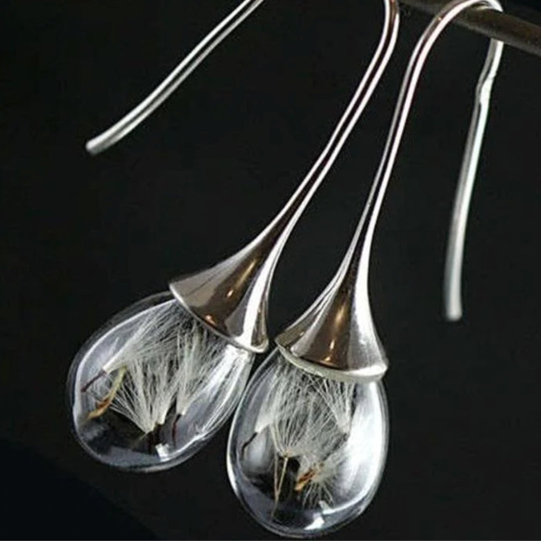 Pitypang Medál Fülbevaló