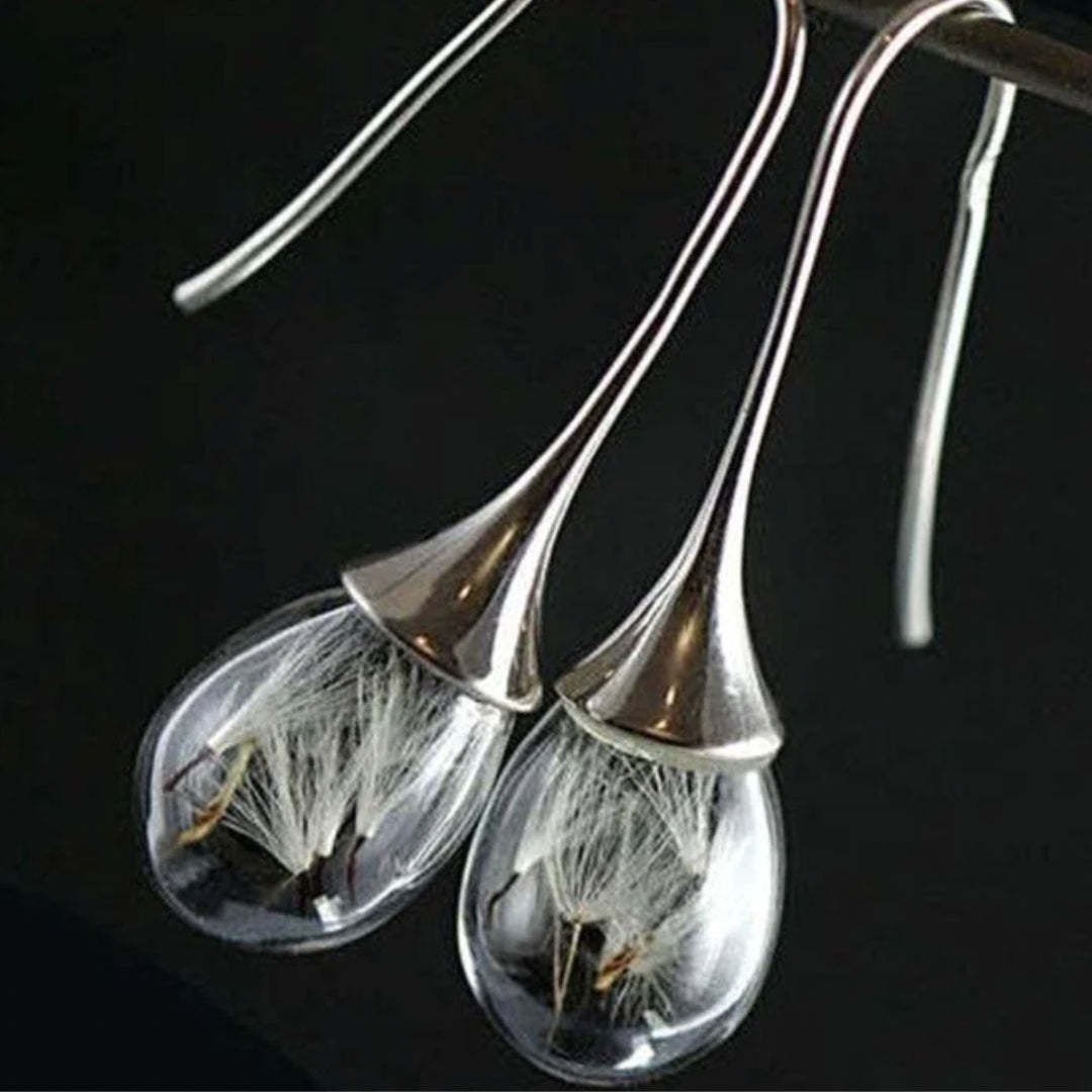 Pitypang Medál Fülbevaló