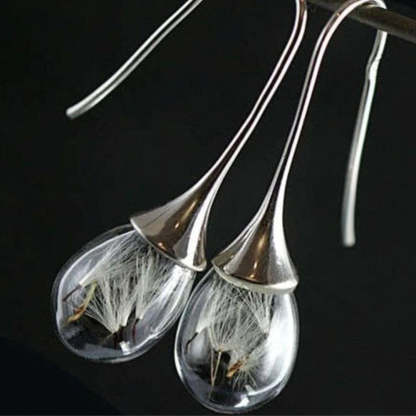 Pitypang Medál Fülbevaló