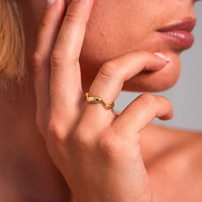 Óceánhullám Gyűrű | Fenntartható, óceán ihlette ékszerek