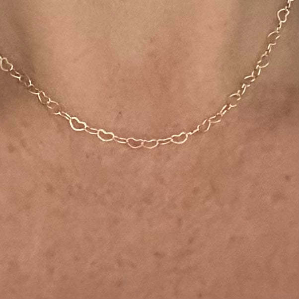 Amore szív alakú choker nyaklánc