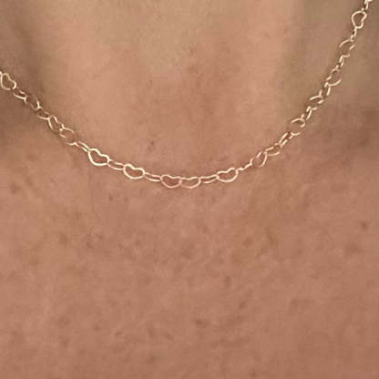 Amore szív alakú choker nyaklánc