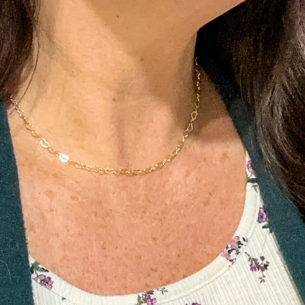 Amore szív alakú choker nyaklánc