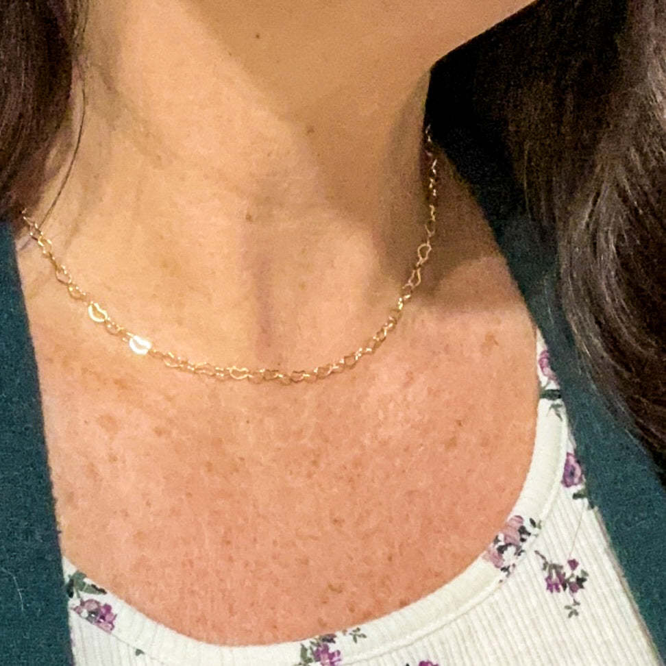 Amore szív alakú choker nyaklánc