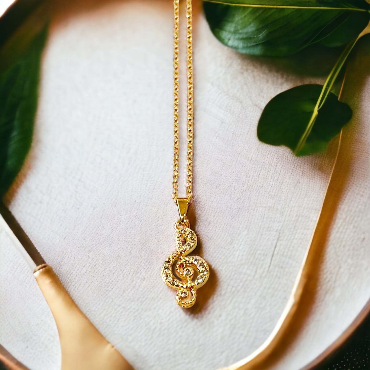 Aria violinkulcs medál nyaklánc