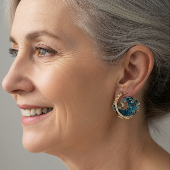 Óceán esküje fülbevalók