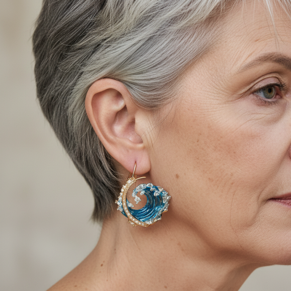 Óceán esküje fülbevalók