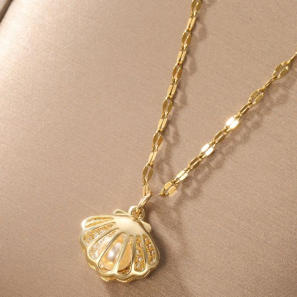 Kagyló gyöngy nyaklánc