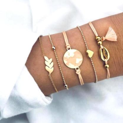 5 db-os Csomag Prémium Föld Karkötők