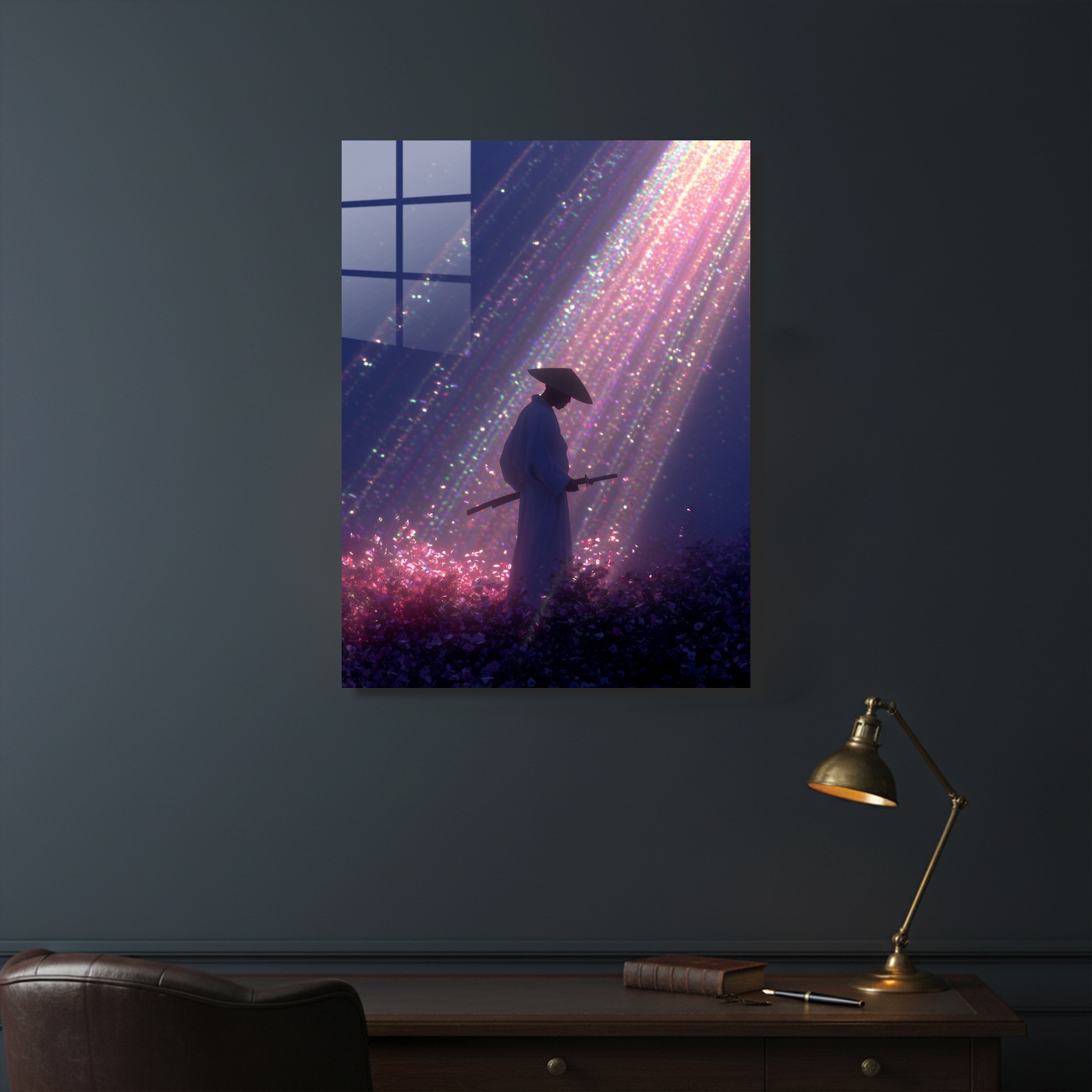 Samurai in Petal Rain