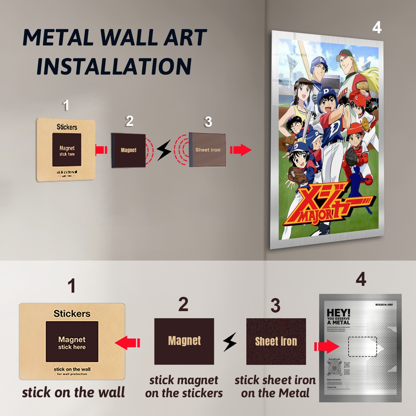 Major Baseball Anime Poster