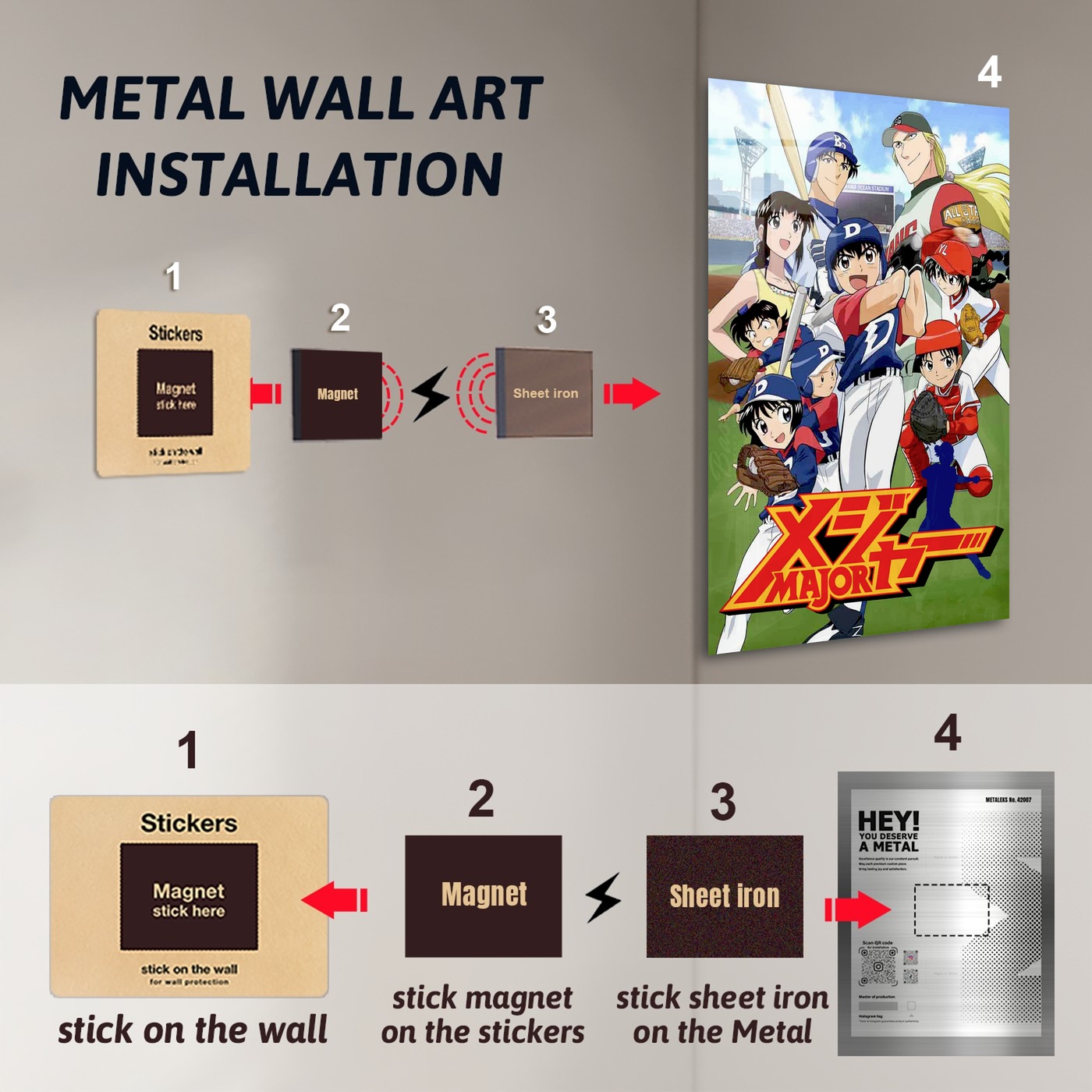 Major Baseball Anime Poster