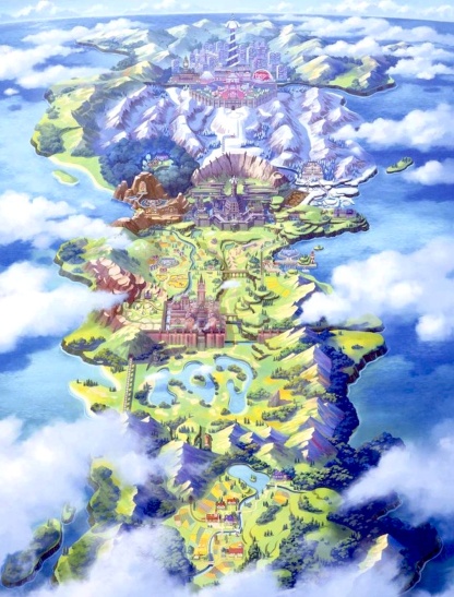 Galar Region Map