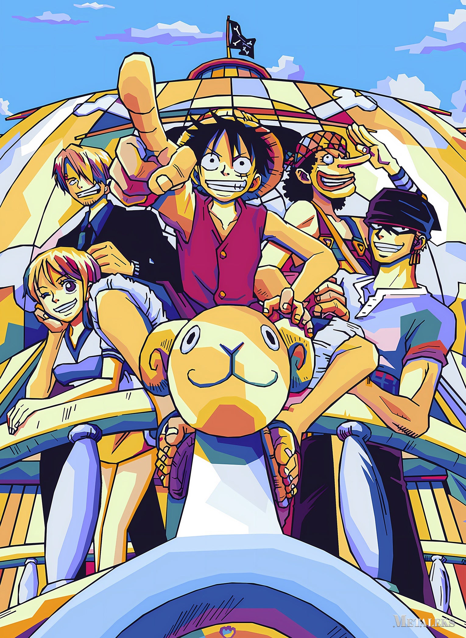 ONE PIECE メタルアートボード セット 6種
