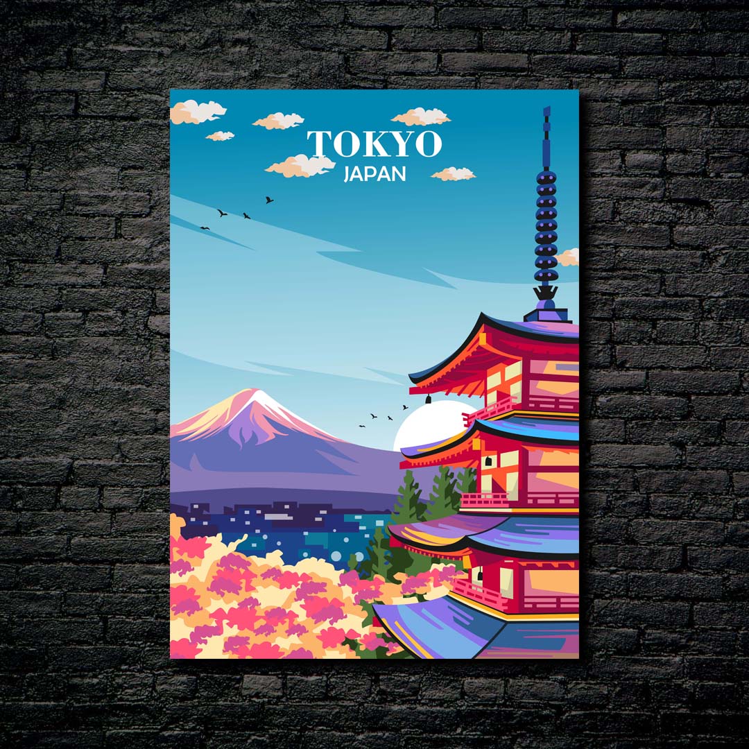 Travel Poster Tokyo Japan – Metaleks