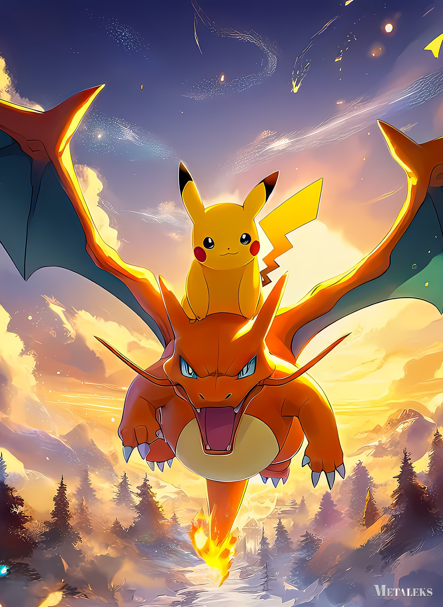 pichachu y charizard Pokemon 2