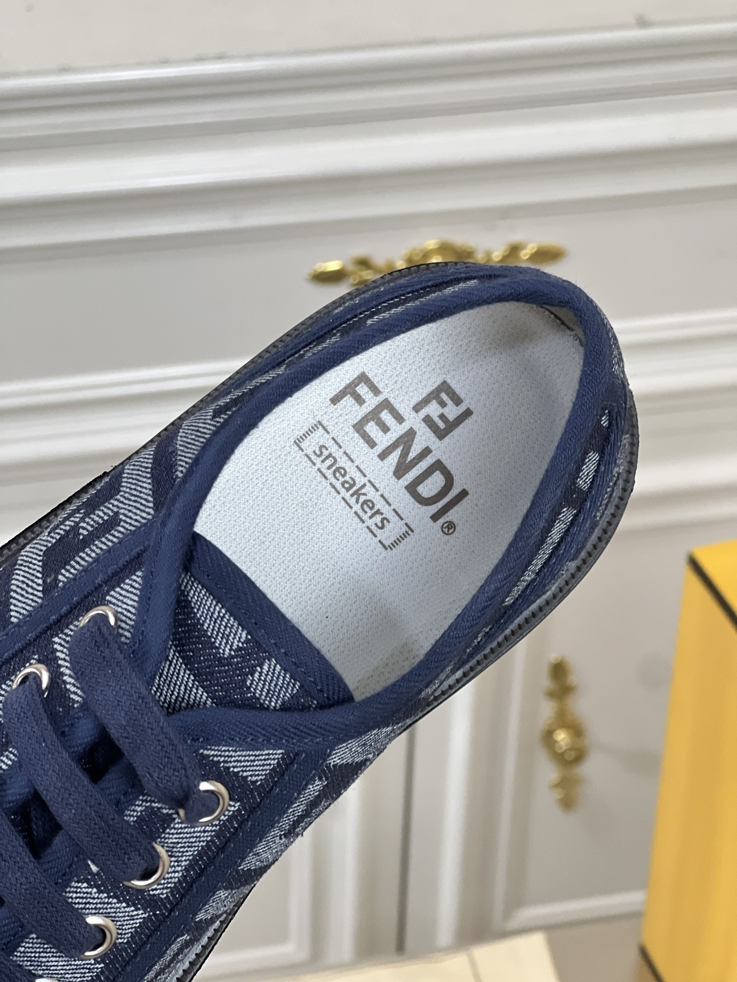 New product•• Fend* Domino👫Couple model Low-top canvas casual sneakers
