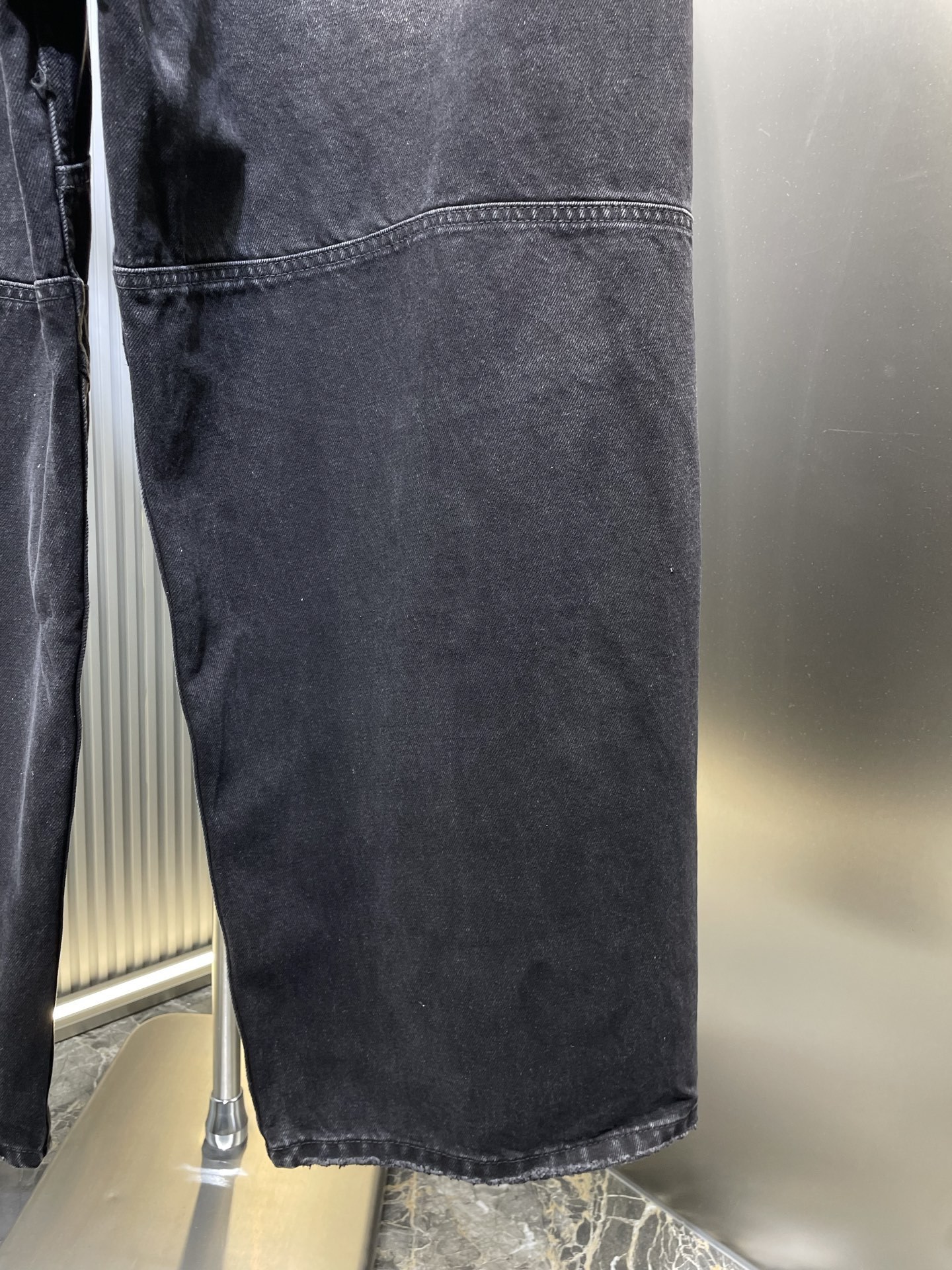 Balenciaga 🌟【Top Original Single】Wide-legged stitching drawstring jeans