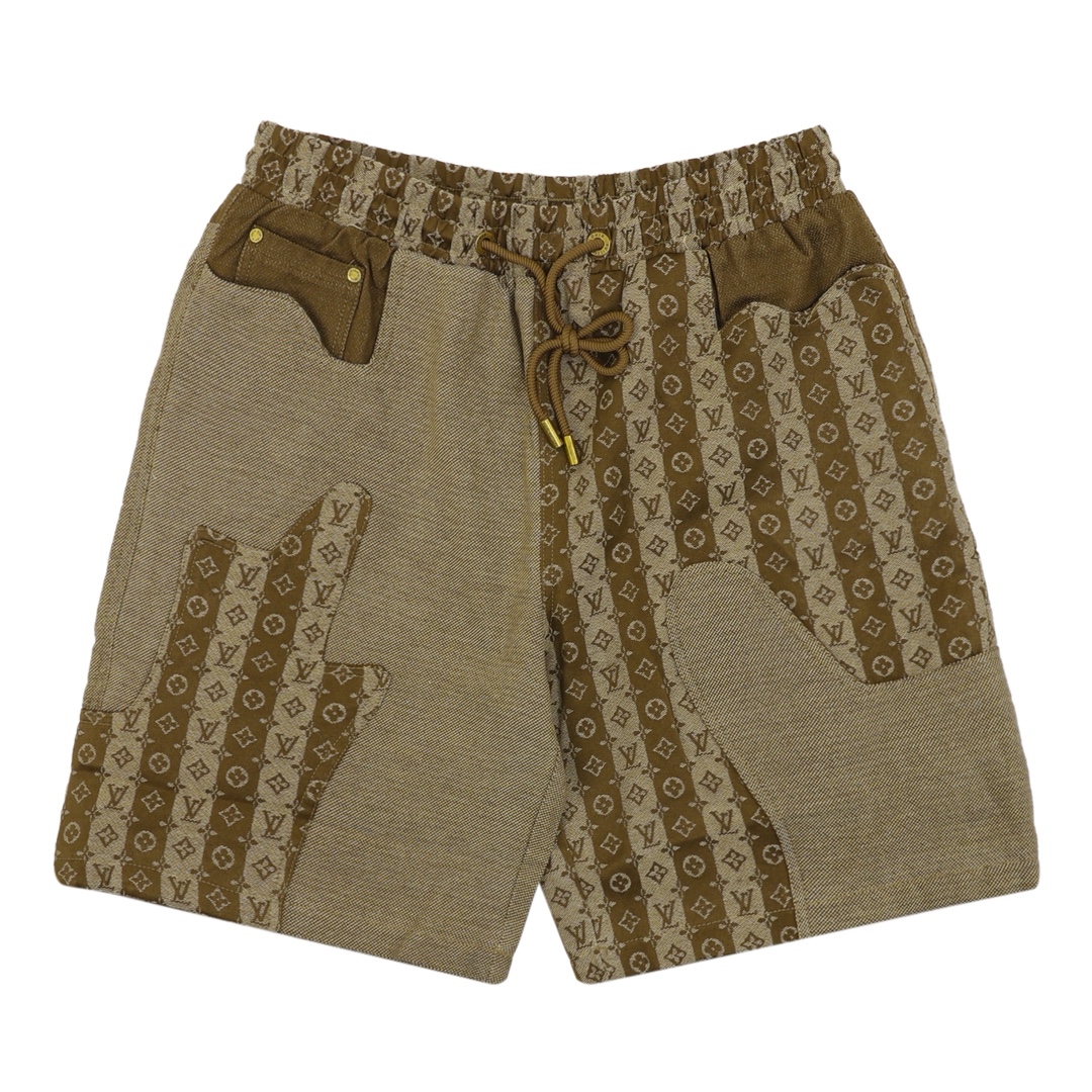 Louis Vuitton full print splicing shorts