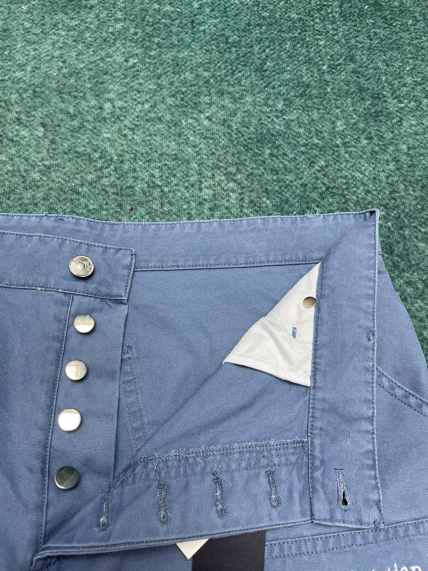 25ss new summer men's clothing series solid color letter embroidered pure cotton denim shorts men's style