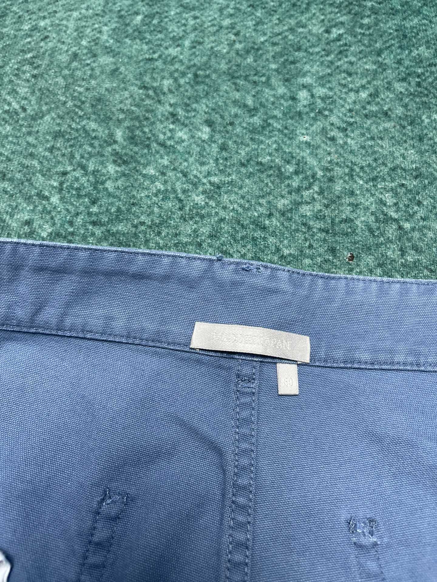 25ss new summer men's clothing series solid color letter embroidered pure cotton denim shorts men's style