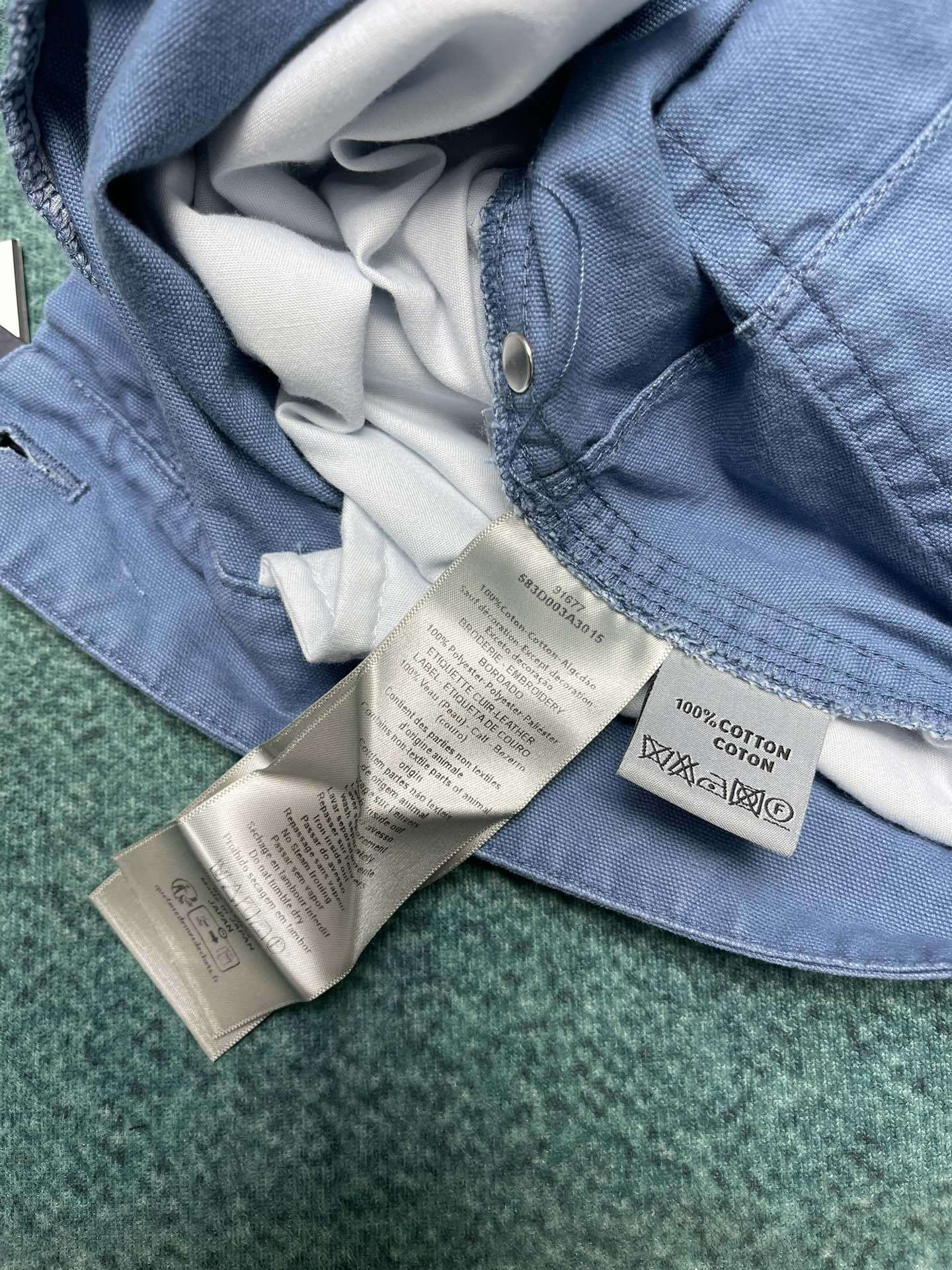 25ss new summer men's clothing series solid color letter embroidered pure cotton denim shorts men's style