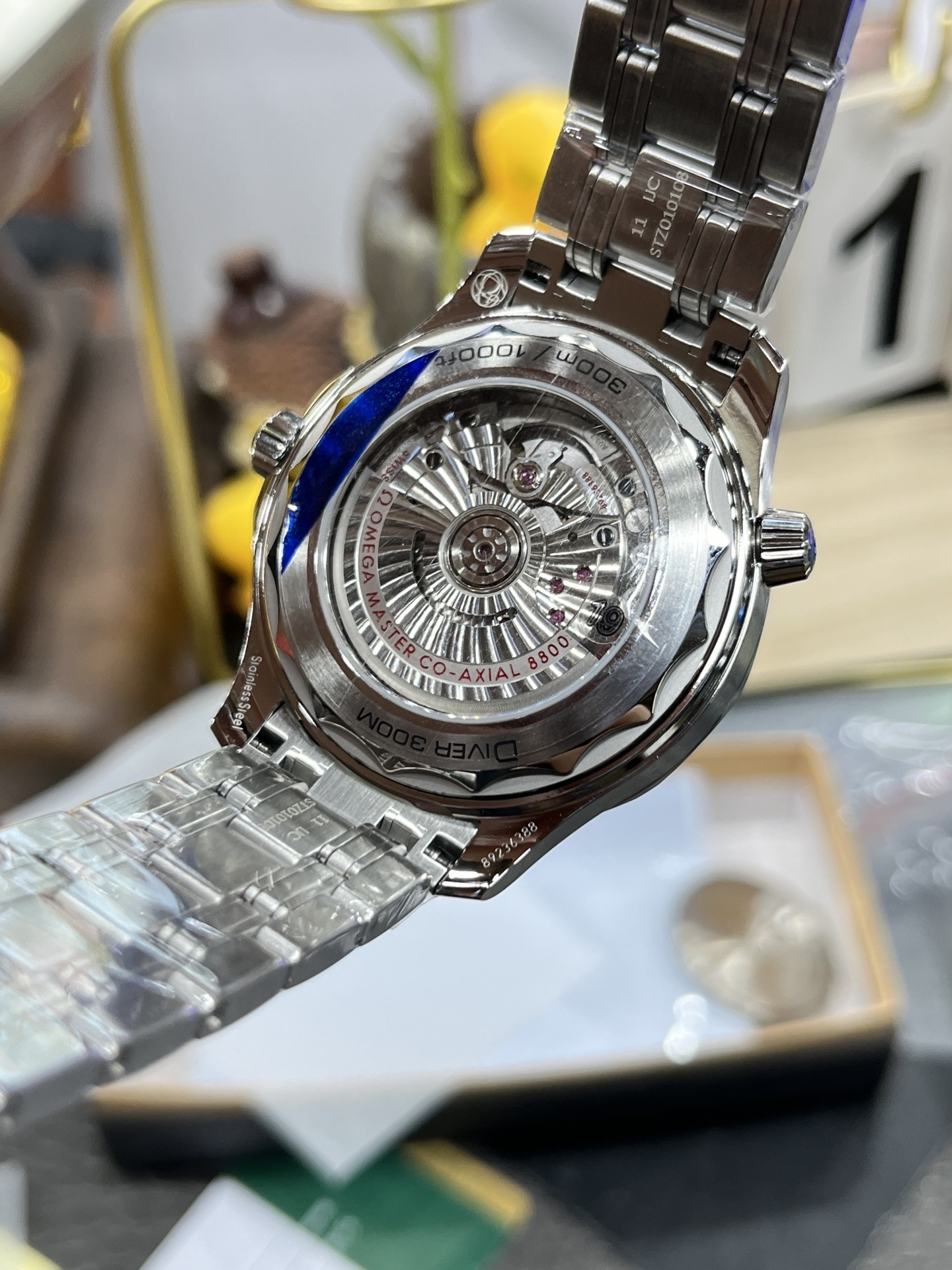 VS Omega fifth-generation constellation tape model/41mm/blue-faced ceramic ring/8900 coaxial integrated movement