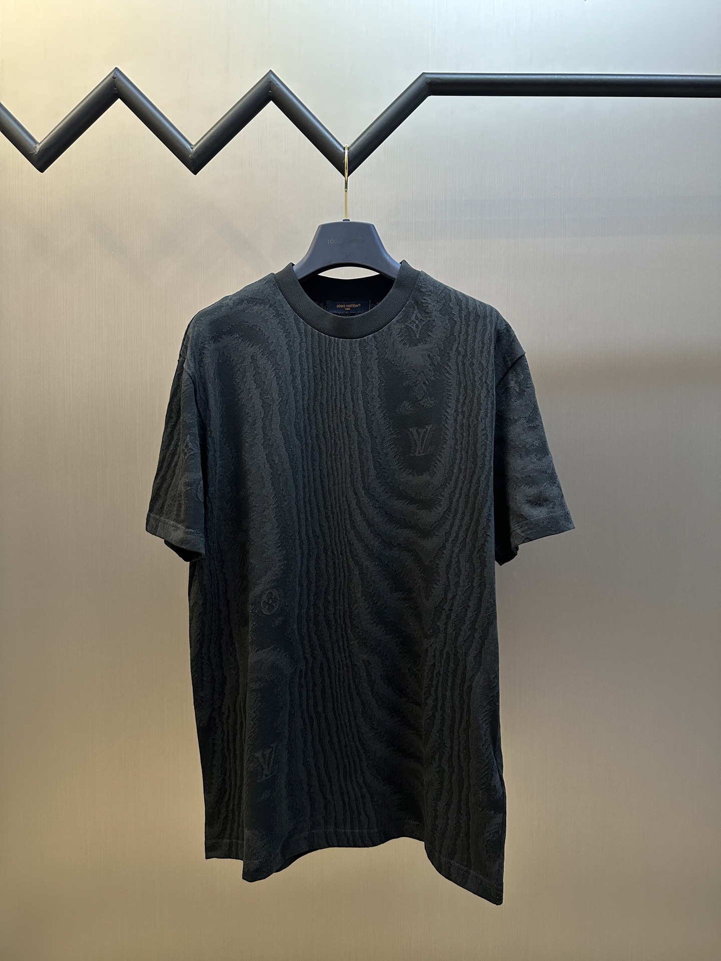 Lv wood grain jacquard short sleeves