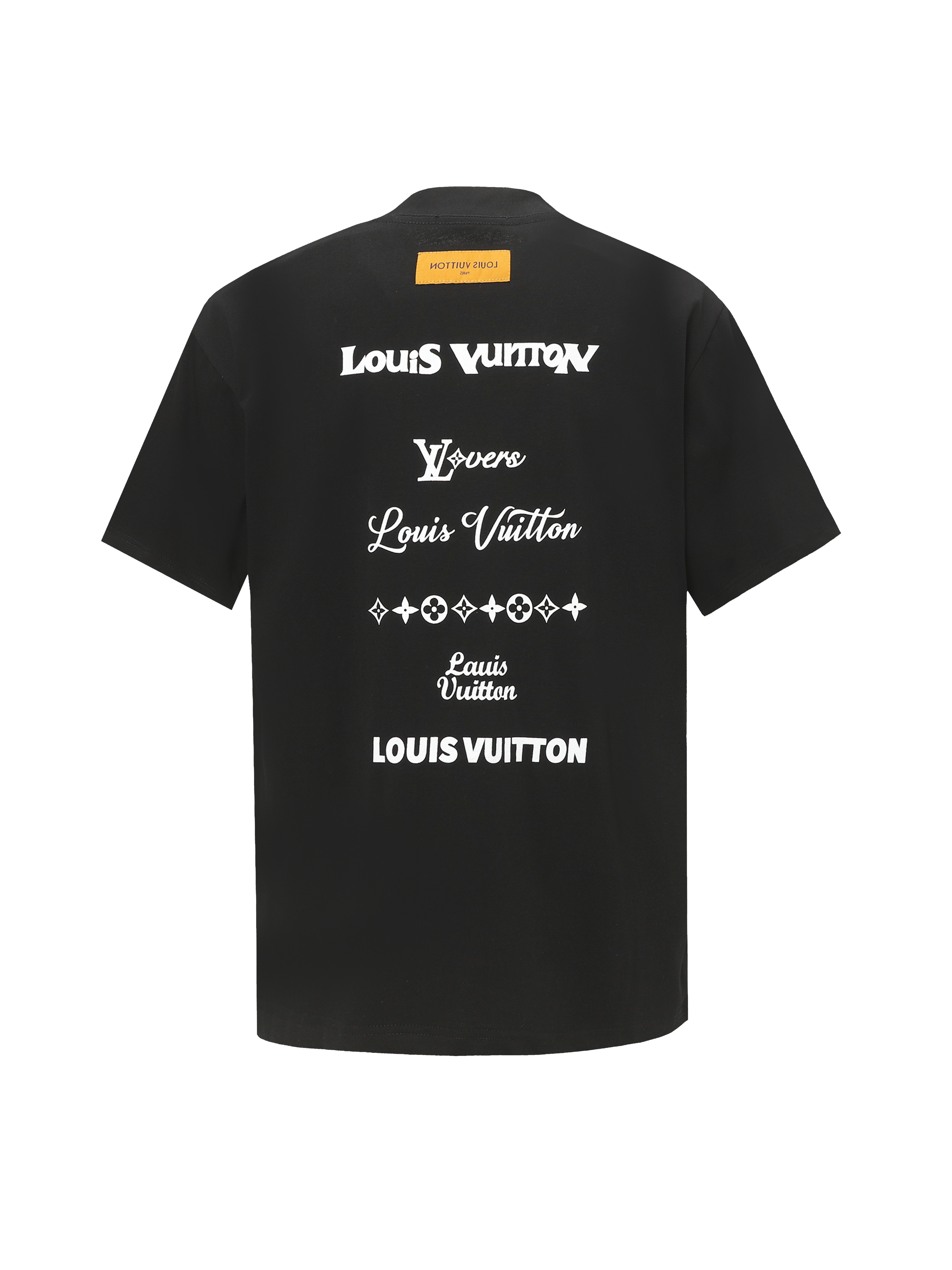 Louis Vuitton 25ss Chest Circle Letter Print Short Sleeve