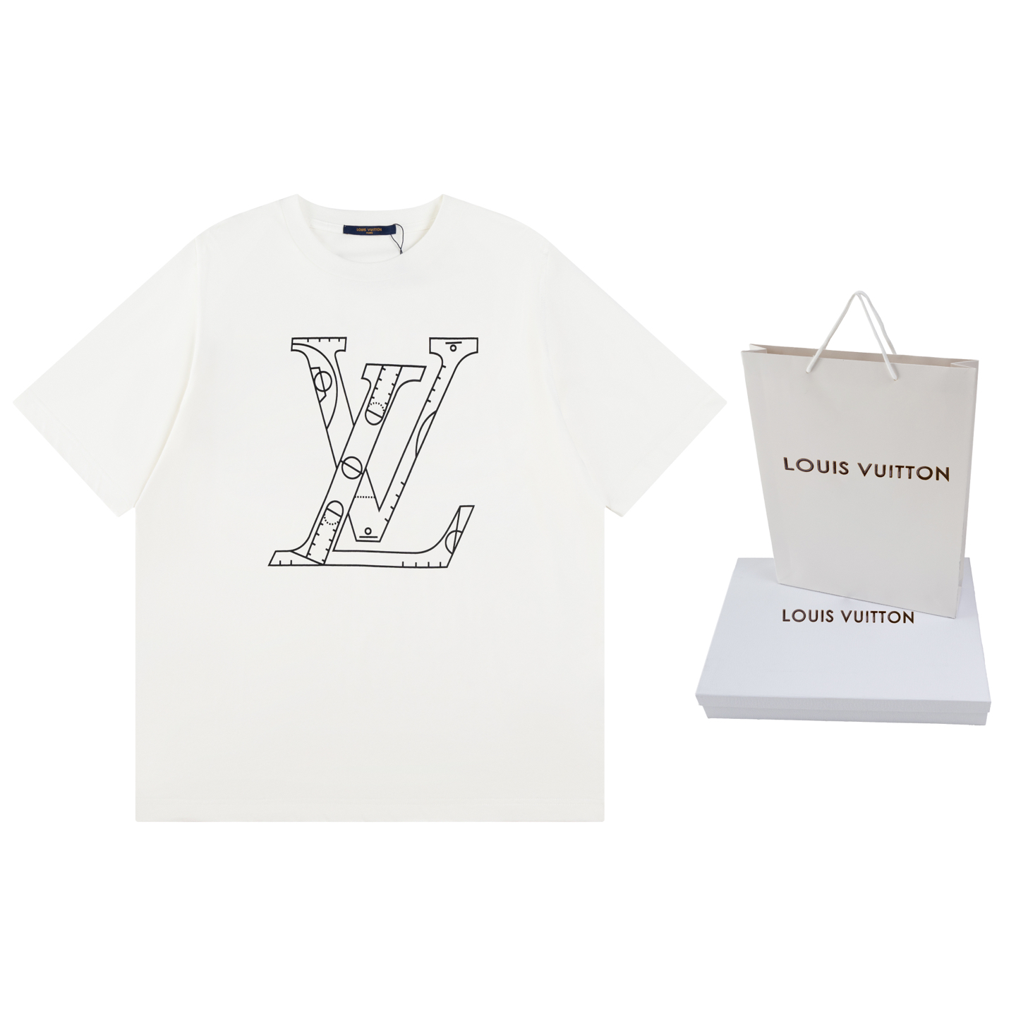 LV NBA co-branded basketball tactical slogan short-sleeved T-shirt