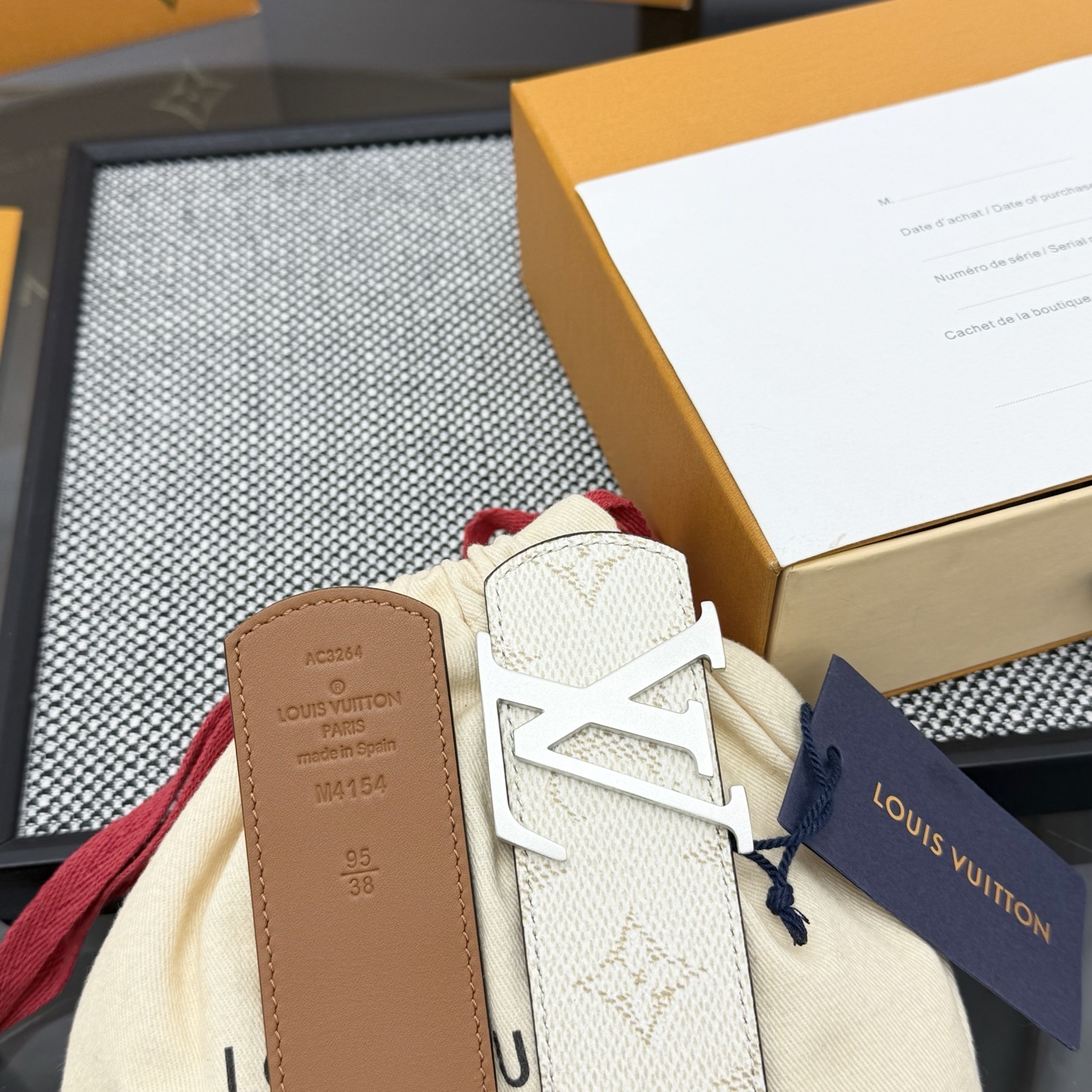 LV Dimension Monogram Héritage Double-sided belt