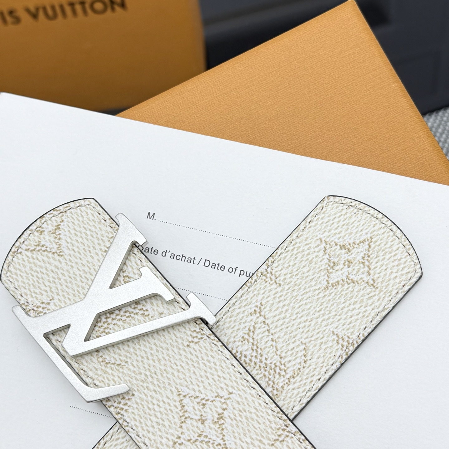 LV Dimension Monogram Héritage Double-sided belt