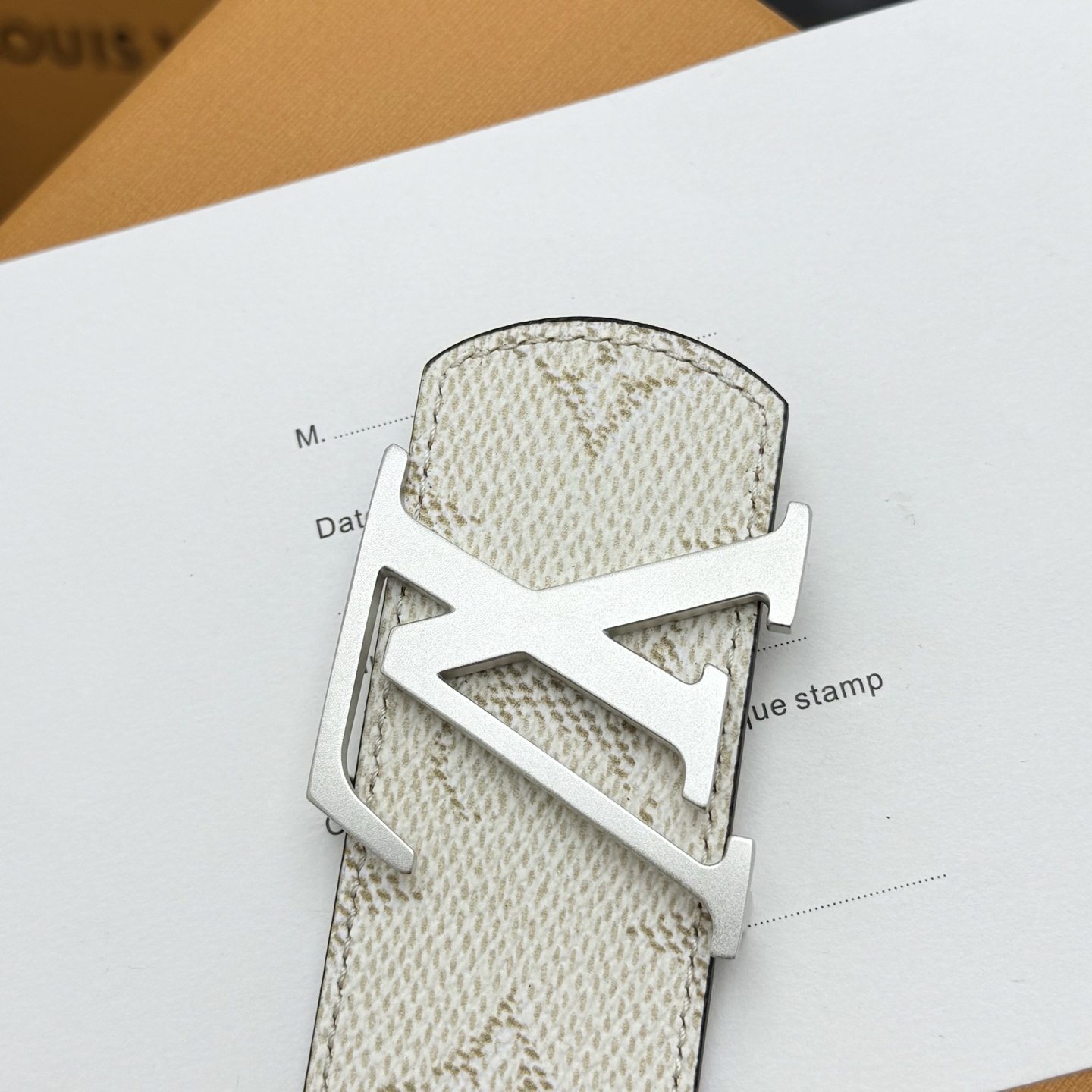 LV Dimension Monogram Héritage Double-sided belt