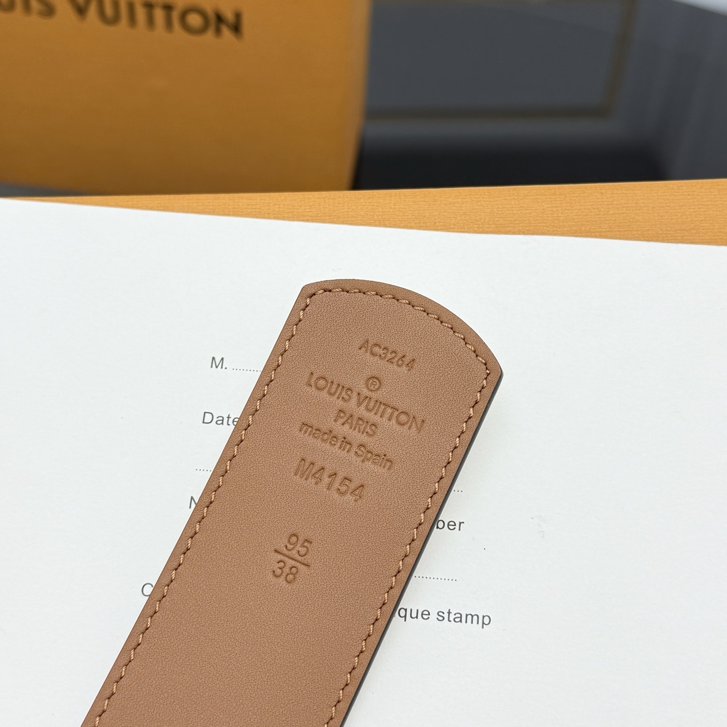 LV Dimension Monogram Héritage Double-sided belt